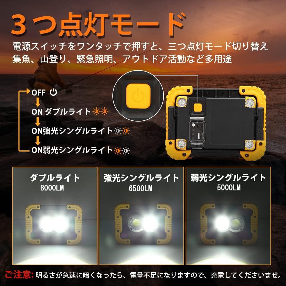 現品割引★LED投光器 充電式 LED作業灯 地震防災対策 アウトドア 野外照明 Amazon.co.jp: SUKITEN 投光器 充電式 led 作業灯 屋外 200W